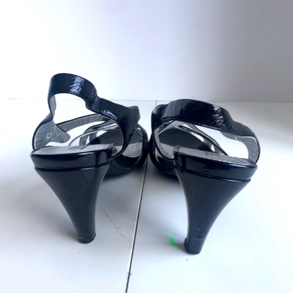 ECCO Patent Leather Strappy Heeled Sandals US 9/9.5 Euro 40 - Picture 3 of 11